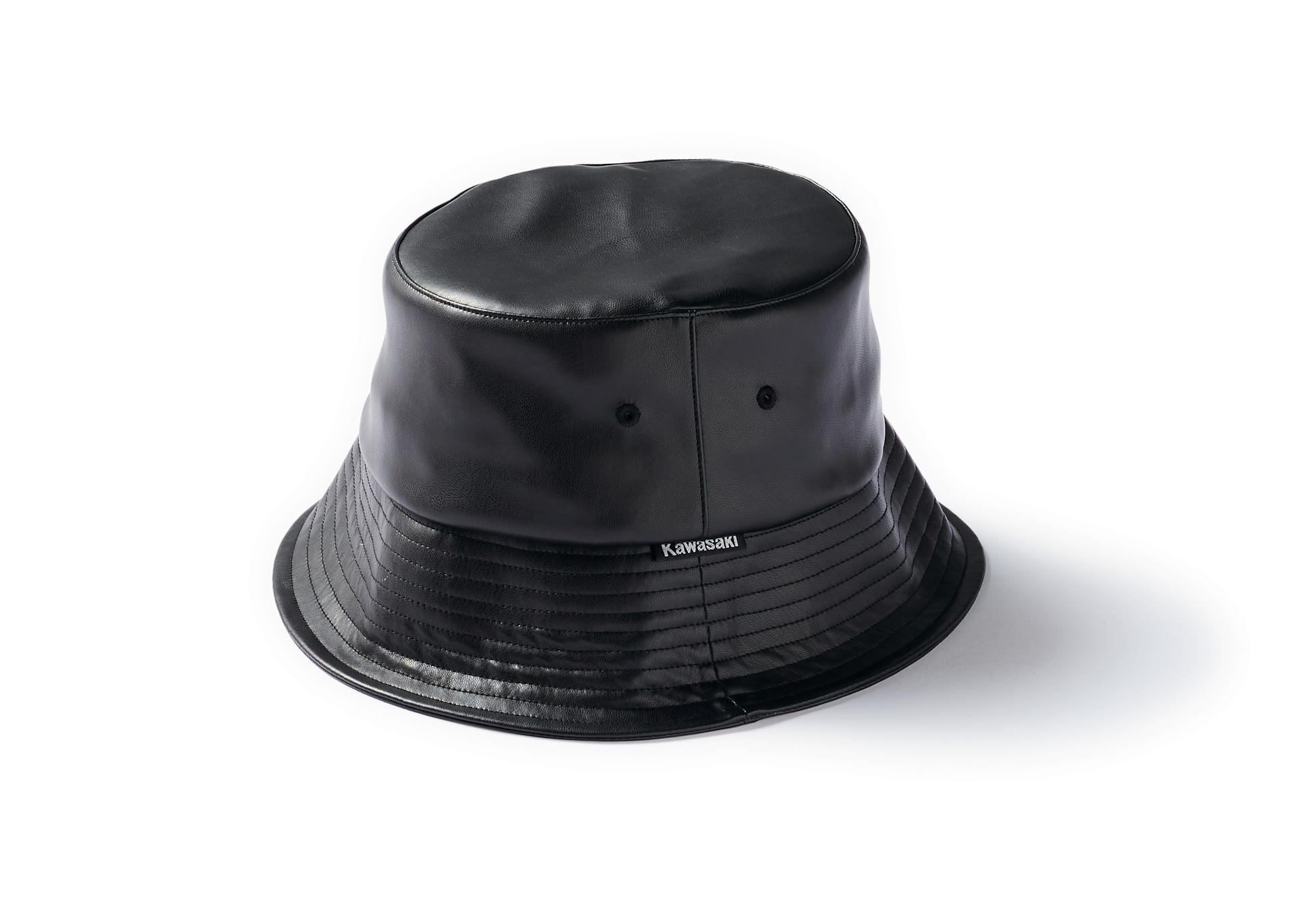 Kawasaki Fake-Leather Bucket Hat